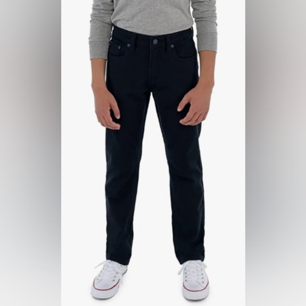 Boy"s Levi's 502 Regular Taper Fit Performance Jeans - Black (10 Regular)